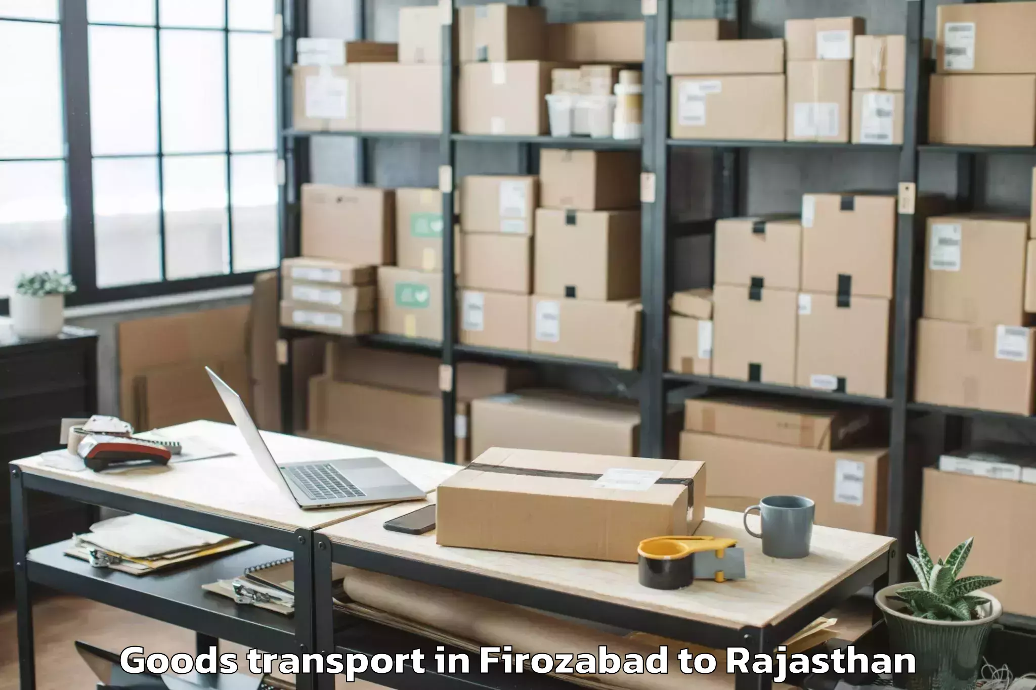 Discover Firozabad to Balesar Goods Transport